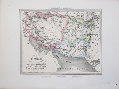 L'Iran che comprende la Persia l'Afghanistan ed il Beluscitan