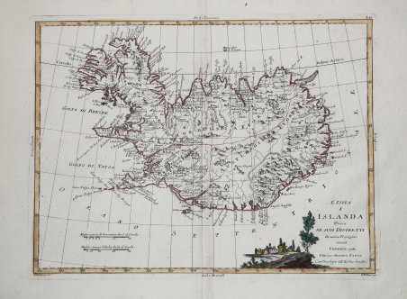 L'Isola d'Islanda Divisa nei suoi Distretti