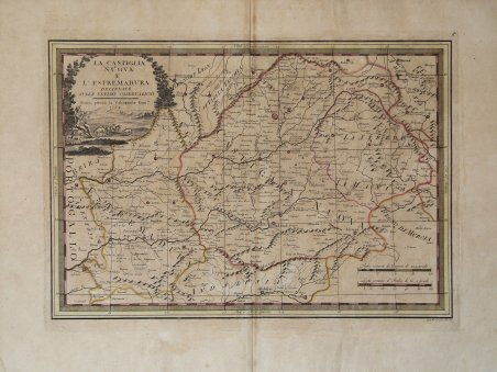 La Castiglia Nuova e L'estremadura delienate sulle ultime osservazioni