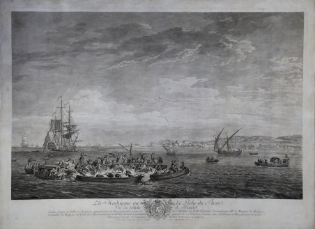 La Mandrague ou la Peche du Thon, vue du Golphe …