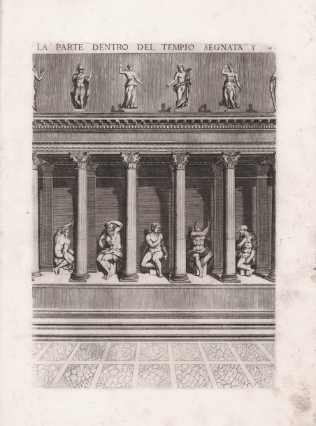 La parte dentro del Tempio segnata