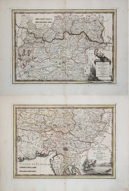 La parte meridionale & settentrionale del Circolo dell'Austria delineata sulle …