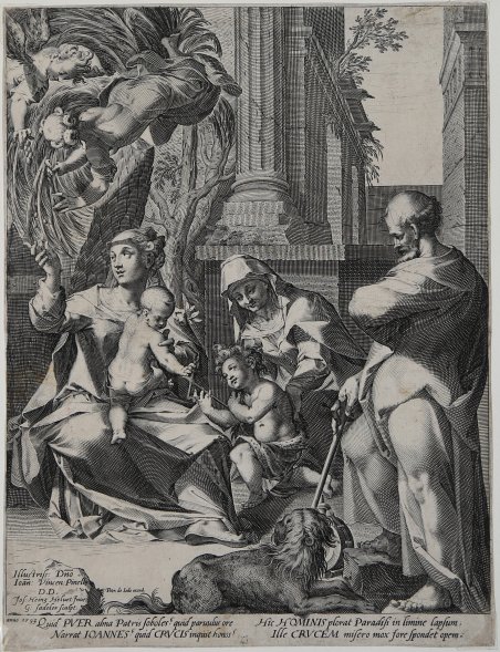 La Sacra Famiglia con S. Elisabetta e S. Giovannino