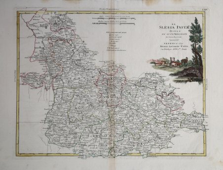 La Slesia Inferiore divisa ne Suoi Principati di Nuova Proiezione