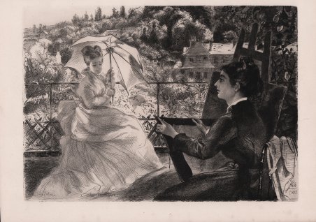 La terrasse de la Villa Brancas