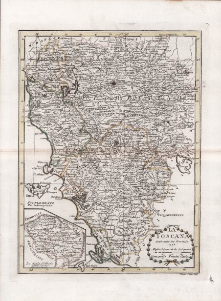 La Toscana divisa nelle Sue Provincie