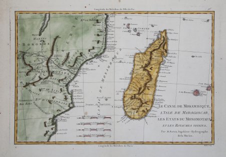 Le Canal de Mosambique, l'Isle de Madagascar, les Etats du …