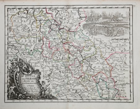 Le Duché de Silesie divisé en XVII Principautées