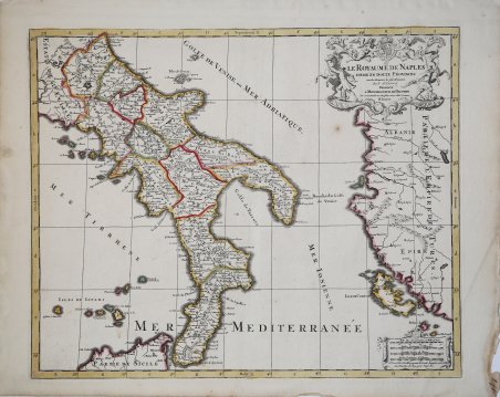 Le Royaume de Naples divise en Douze Provinces