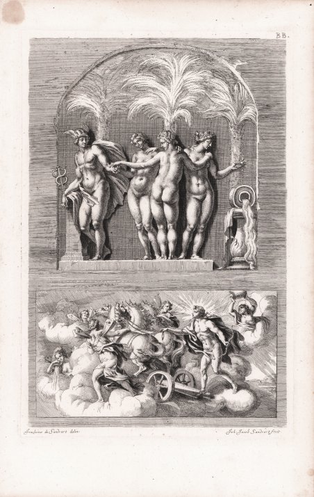 (Le Tre Grazie e Mercurio / Il carro di Apollo)