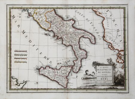Li Regni di Napoli e Sicilia divisi nelle loro Provincie