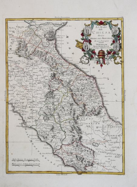 Lo Stato della Chiesa diviso nelle sue Provincie di nuova …