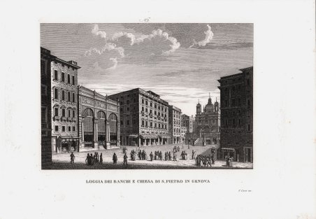 Loggia dei Banchi e Chiesa di S. Pietro in Genova