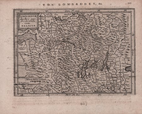 Lombardiae alpestris pars occidentalis cum Valesia
