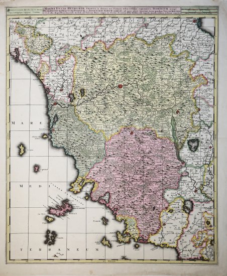 Magni Ducis Hetruriae status, . Dominium nempe Florentinum, Tractum Pisanum …