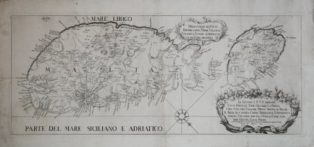 Malta colle sue Città, Fortificazioni, Terre, Villaggi, Vallon, e Luoghi …