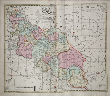 Mappa Geographica Exactissima Continens Imperatoris Haereditarium Dominium Silesiam, nec non …