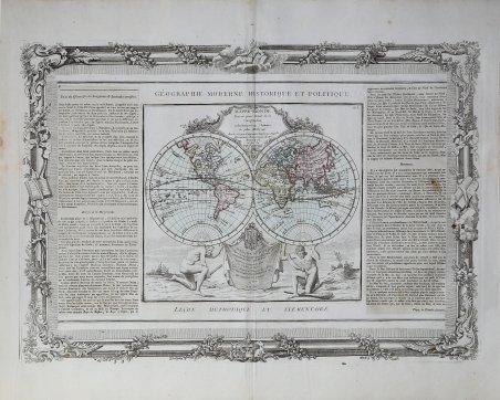 Mappe-Monde Dressée pour l'Etude de la Géographie, relativement aux Auteurs …