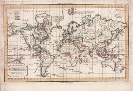 Mappe-Monde ou Carte Générale de toutes les Parties connues de …