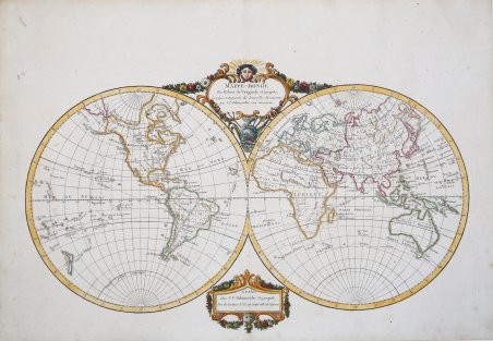 Mappe-Monde Par Robert de Vaugondy Géographe
