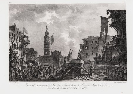 Mazaniello haranguant le Peuple de Naples dans la Place du …