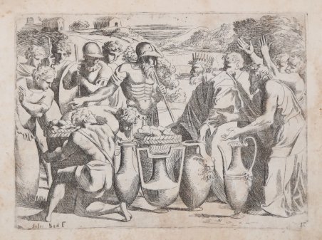 Melchiesedec offre ad Abramo pane e vino