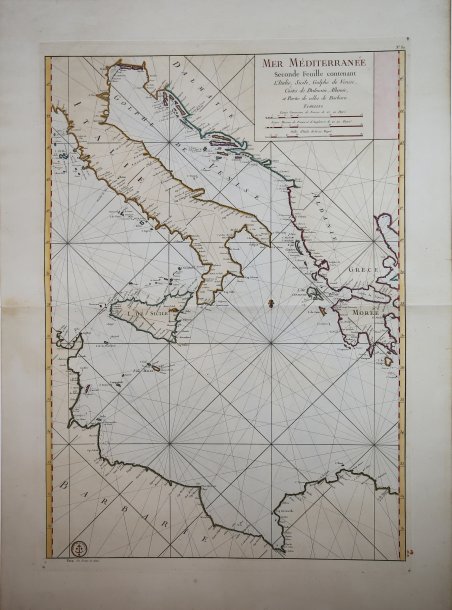 Mer Mediterranée Seconde Feuille.