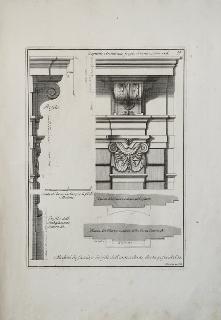 Modini in faccia, e Profilo dell'antecedente Porta posta al n°: …