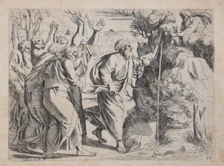 Mosè fa uscire l'acqua dalla roccia