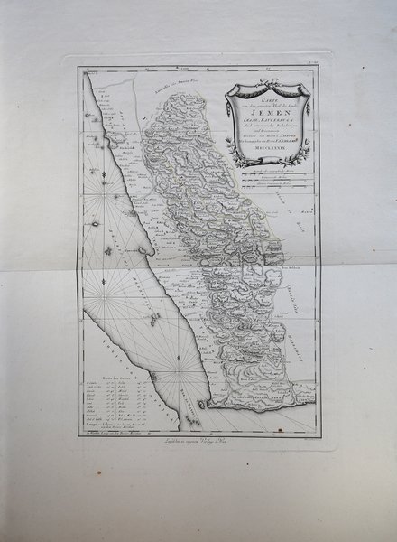 Karte von dem grossten Theil des Lands Jemen.