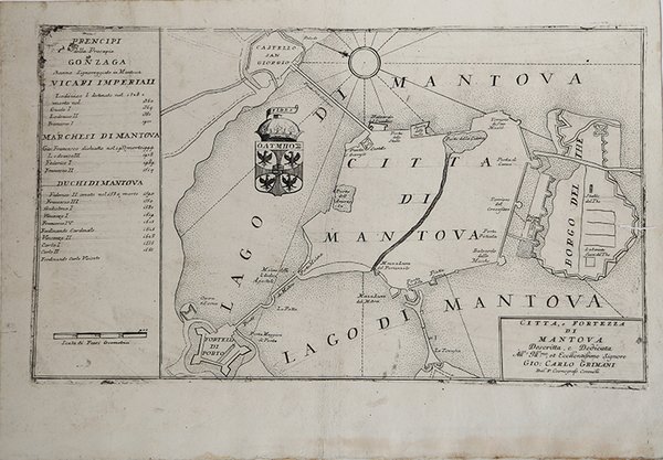 Città, e fortezza di Mantova.