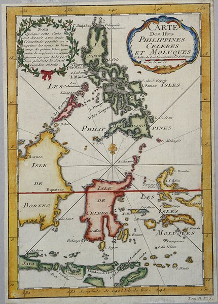 Carte Des Isles Philippines Celebes et Moluques