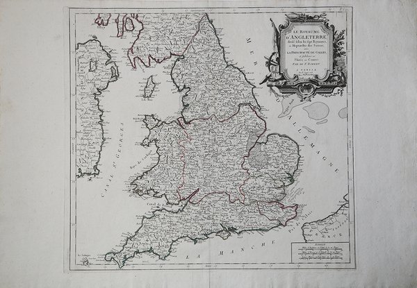 Le Royaume d'Angleterre, divise felon les fept Royaumes,ou Heptarchie des …