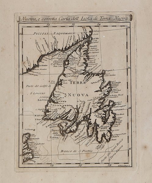 Nuova , e corretta Carta dell'Isola di Terra Nuova