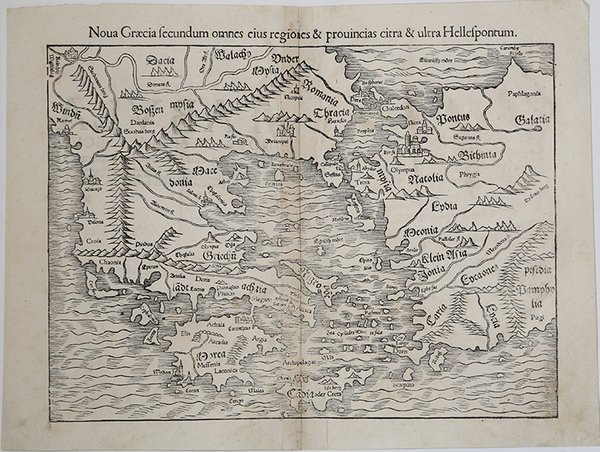 Noua Graecia secundum omnes eius regiones & prouincias & ultra …
