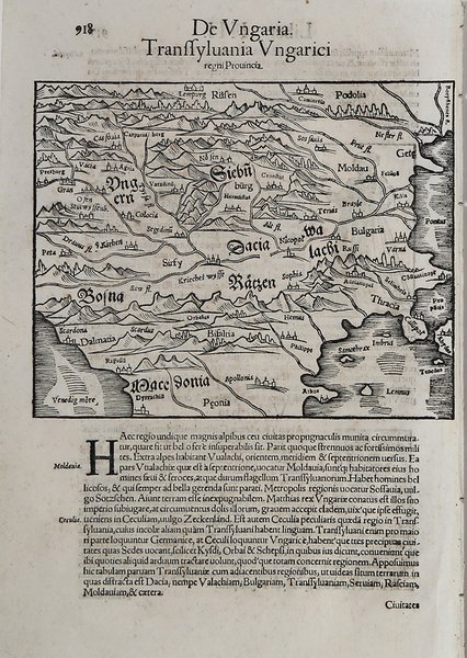 De Ungaria. Transsyluania Ungarici regni Provincia