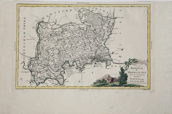 Provincia di Middlesex di nuova proiezione