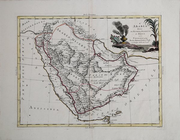 L'Arabia Divisa in Petrea, Deserta, e Felice