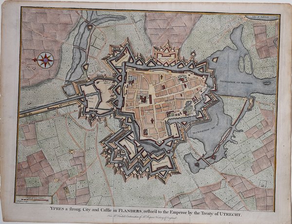 Ypres a strong City and Castle in Flanders,restor'd to the …