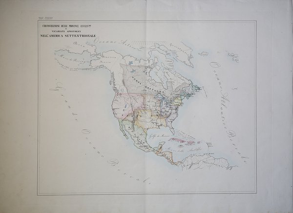 Circoscrizione delle Province Eccles.che e Vicariati Apostolici nell'America Settentrionale