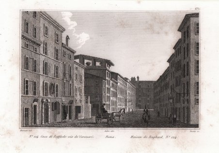 N. 124 Casa di Raffaello via de' Coronari