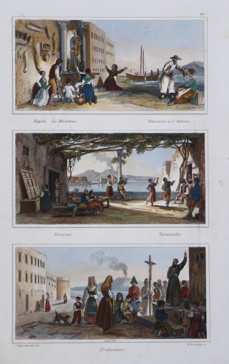 Napoli, La Madonna. Divozione a S. Antonio. / Taverne Tarantella … | Immagine Gallery 2
