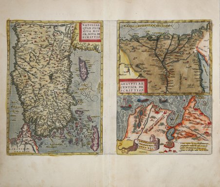 Natoliae quae olim Asia Minor Nova Descriptio/Aegypti Recentior Descriptio/Carthaginis Celeberrimi …