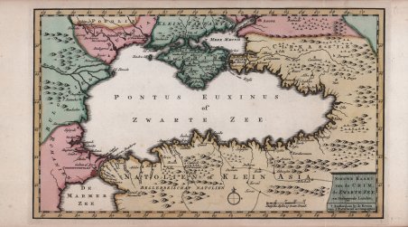 Nieuwe Kaart van de Crim, de Zwarte Zee, en Omleggende …
