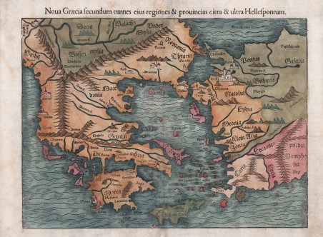 Noua Graecia secundum omnes eius regiones & prouincias & ultra …