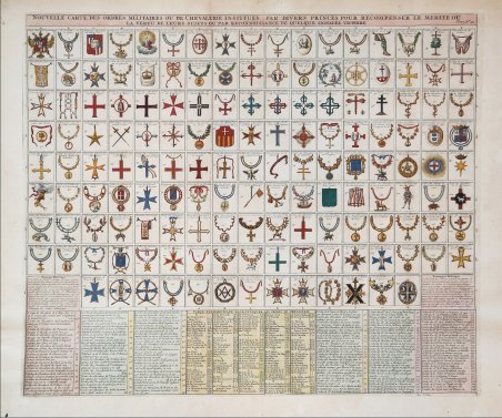 Nouvelle Carte des Ordres Militaires ou de Chevalerie instituée par …