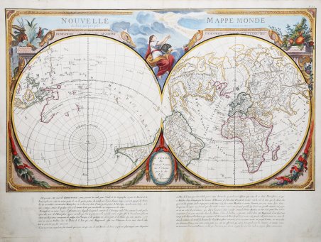 Nouvelle Mappe Monde dedièe au progrès de nos connoissances