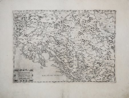 NOVA DISCRITTIONE DELA DALMATIA, ET CROVATIA. M.D.LXV
