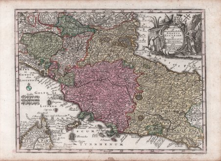 Novissima et accuratissima Delin. Status Ecclesiae et Magni Ducatus Hetruriae