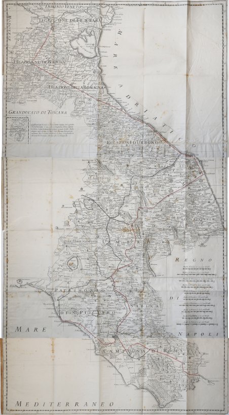 [Nuova Carta Geografica dello Stato Ecclesiastico Delin.ta dal P. Cristof.ro …